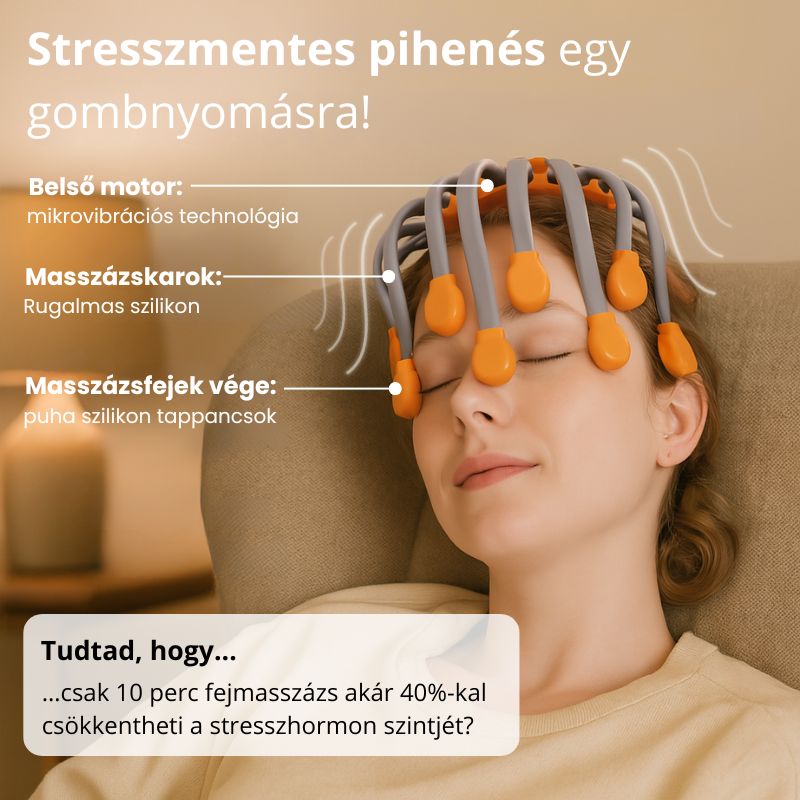 Csápos Fejmasszírozó