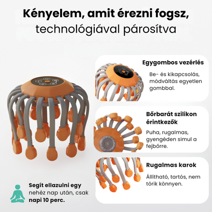 Csápos Fejmasszírozó